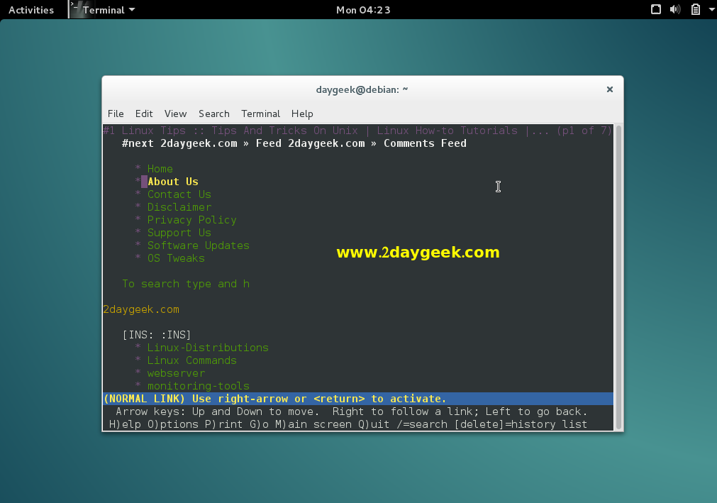 install-text-based-web-browsers-on-linux-lynx