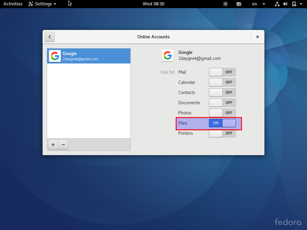 Google Drive sur Linux via Nautilus