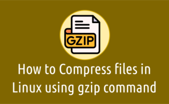 How to compress files in Linux using gzip command