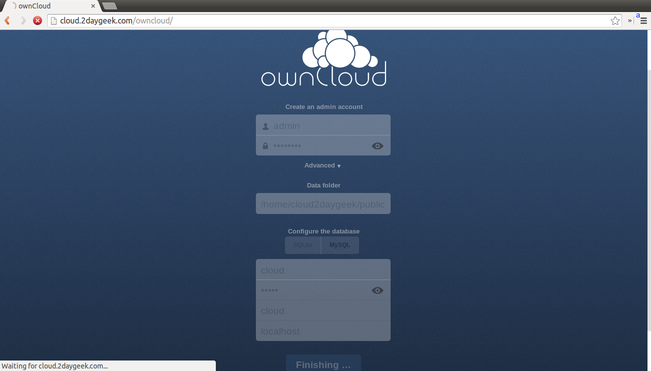 create-your-owncloud-storage-using-owncloud-opensource-app-via-web-installer-method-10