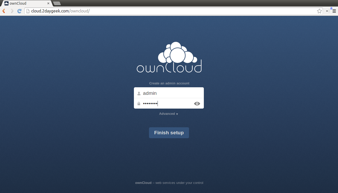 create-your-owncloud-storage-using-owncloud-opensource-app-via-web-installer-method-6