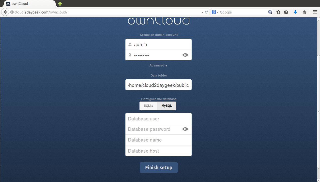 create-your-owncloud-storage-using-owncloud-opensource-app-via-web-installer-method-8