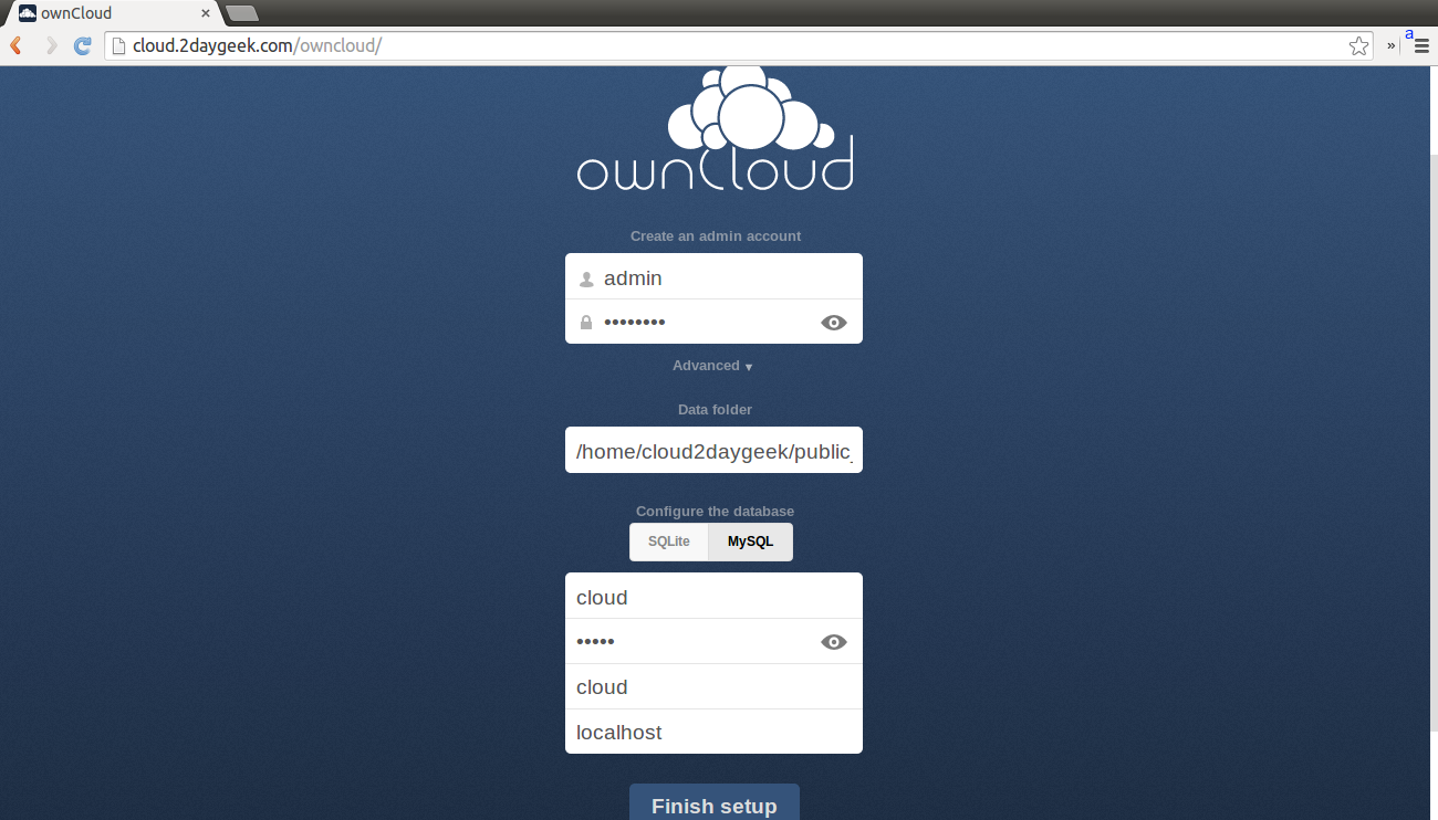 create-your-owncloud-storage-using-owncloud-opensource-app-via-web-installer-method-9