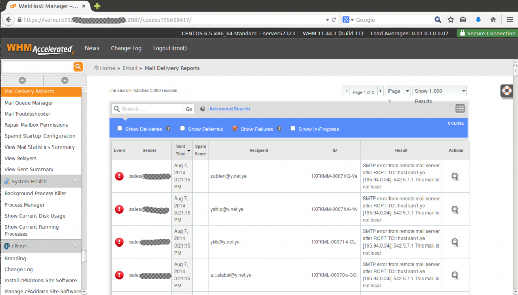 How to export Exim Mail Delivery Reports on cpanel server | 2daygeek.com