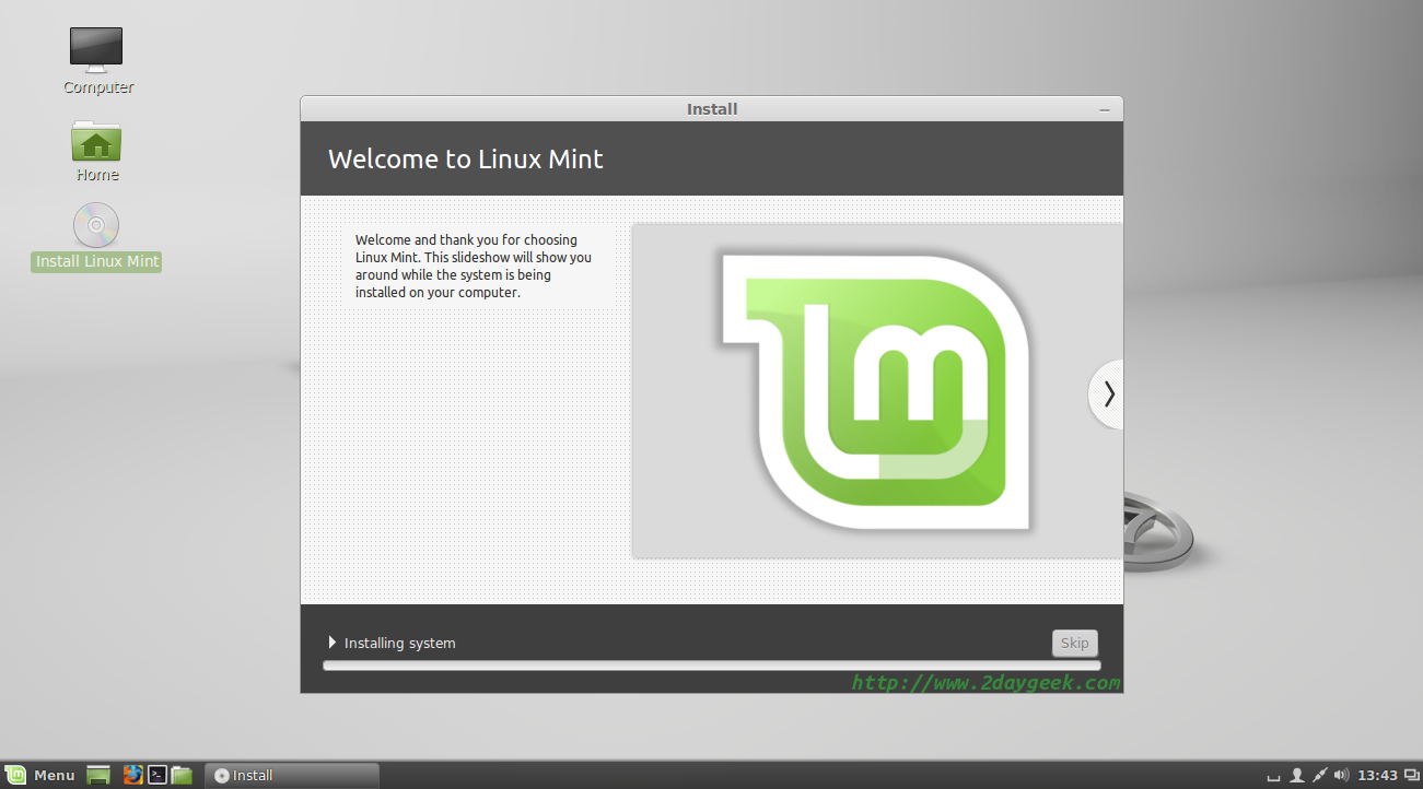 linuxmint17qianacinnamondesktopinstallationstepswithscreenshot