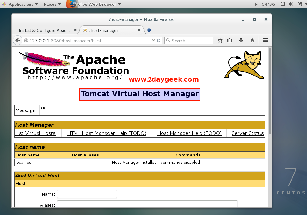 apache tomcatfedora apache tomcatfedora