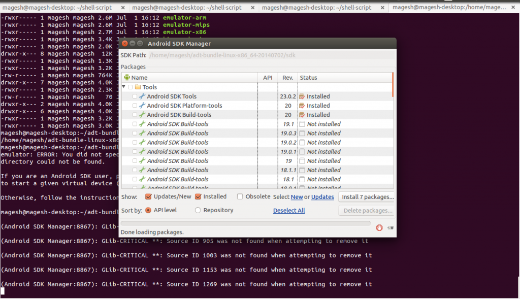 Come installare l'emulatore ufficiale di Android (SDK) su Linux Bodytech
