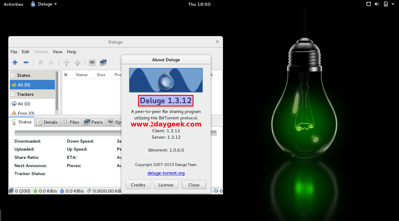deluge bittorrent client screenshots deluge bittorrent client screenshots