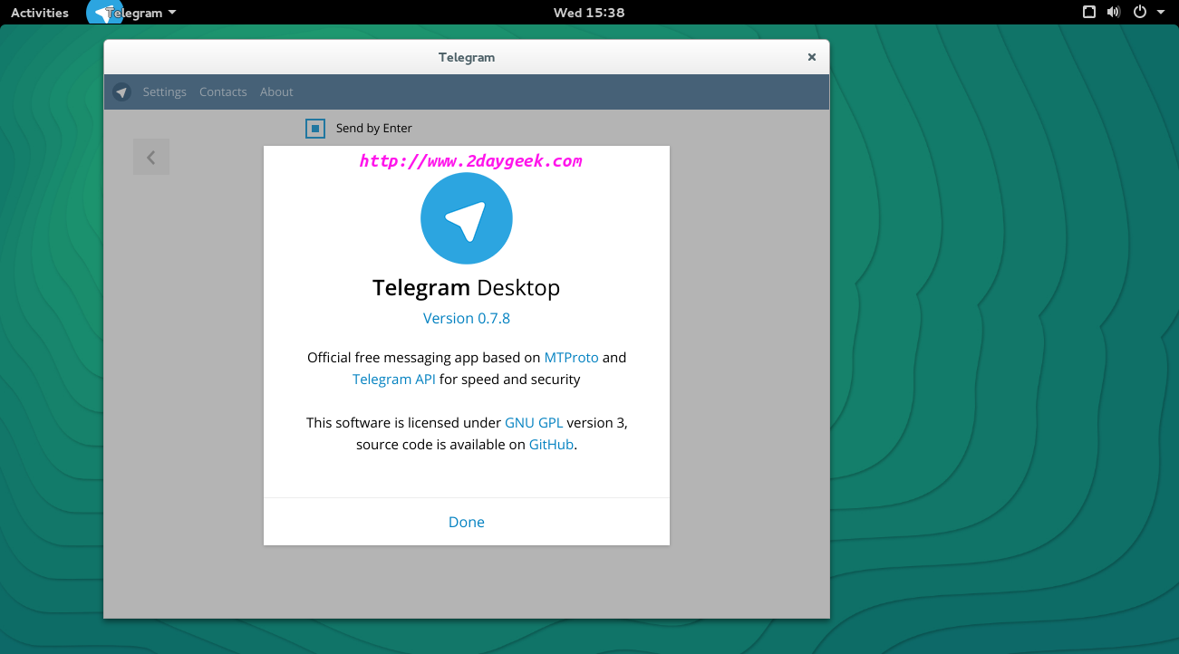telegram linux