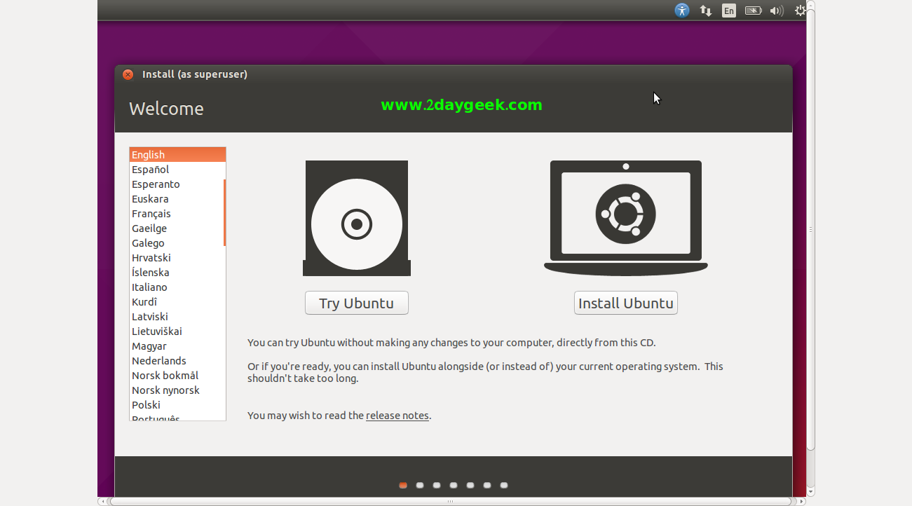 Ubuntu 15 04 Installation Steps Screenshot 2 2daygeek