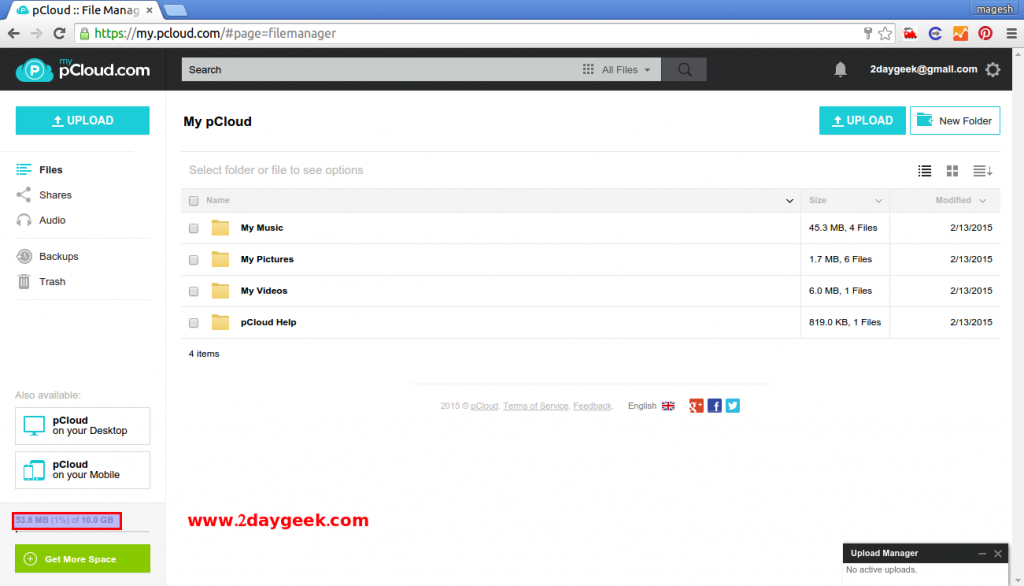 Free Cloud Storage for personal use partI 2DayGeek
