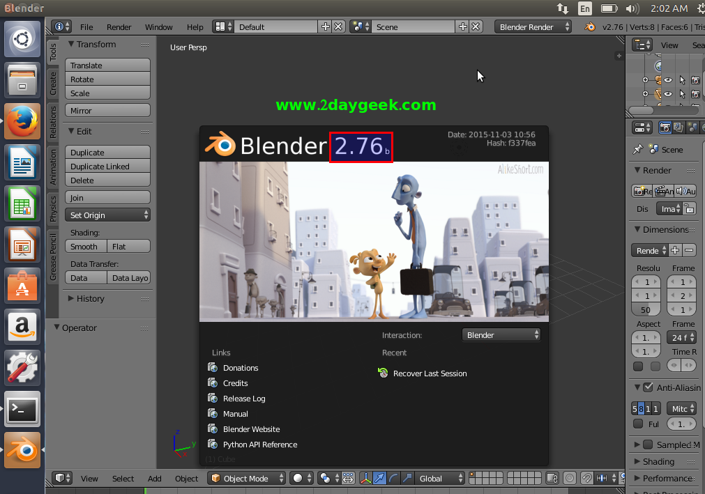 blender-2-76-brelease-install-in-ubuntu-fedora-debian