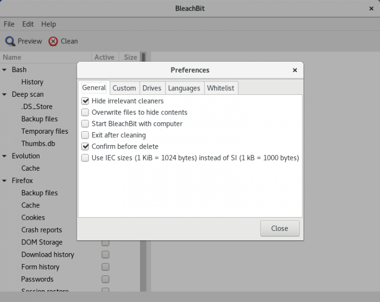 BleachBit A Quick And Best Way to Clean Up Your System In Linux