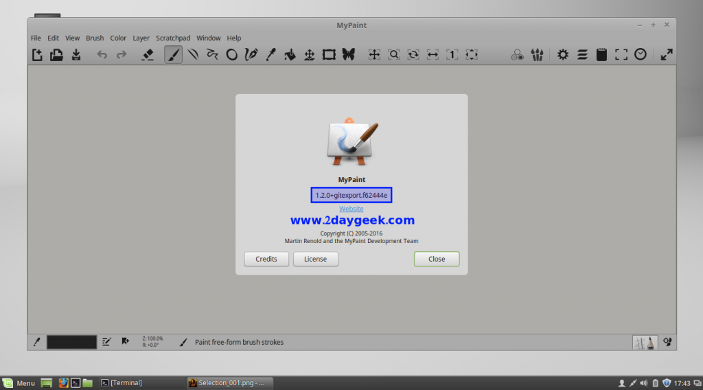 Install MyPaint (Graphics Editor) 1.2.0 on Linux 2DayGeek