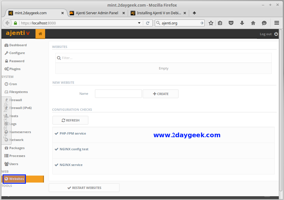 install-ajenti-web-hosting-add-on-on-linux