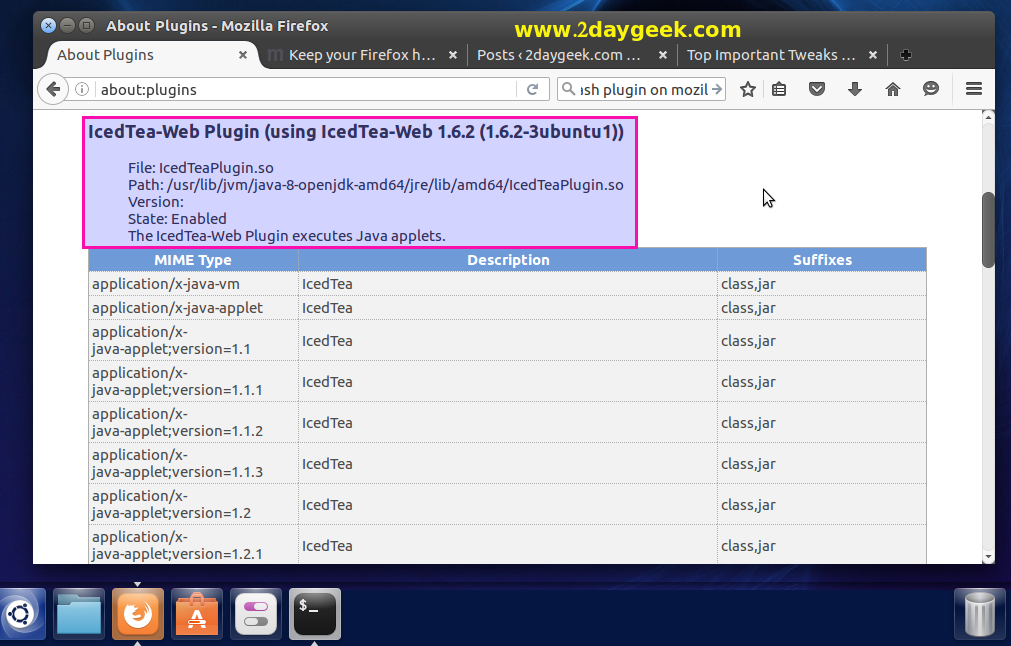 how to enable java in firefox 44