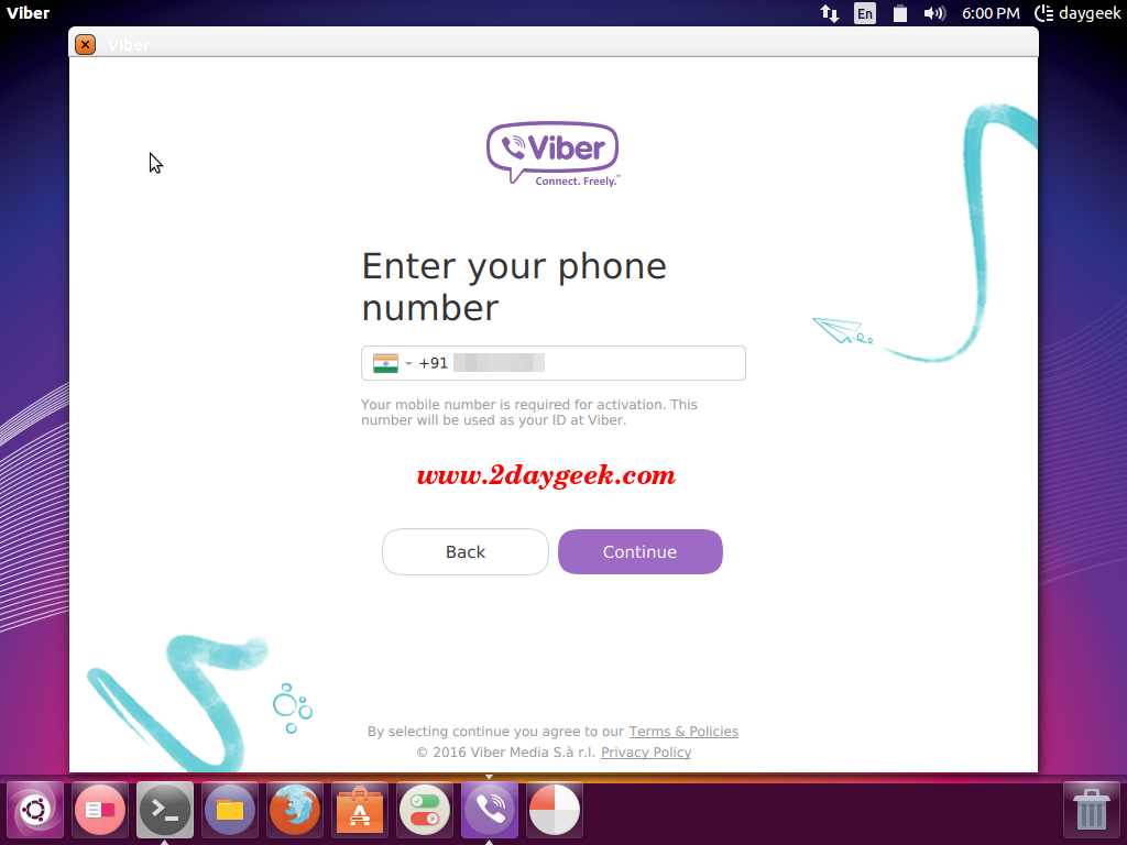 Установка viber