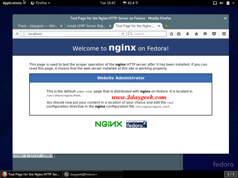 How to Install Nginx Web Server on Linux | 2DayGeek