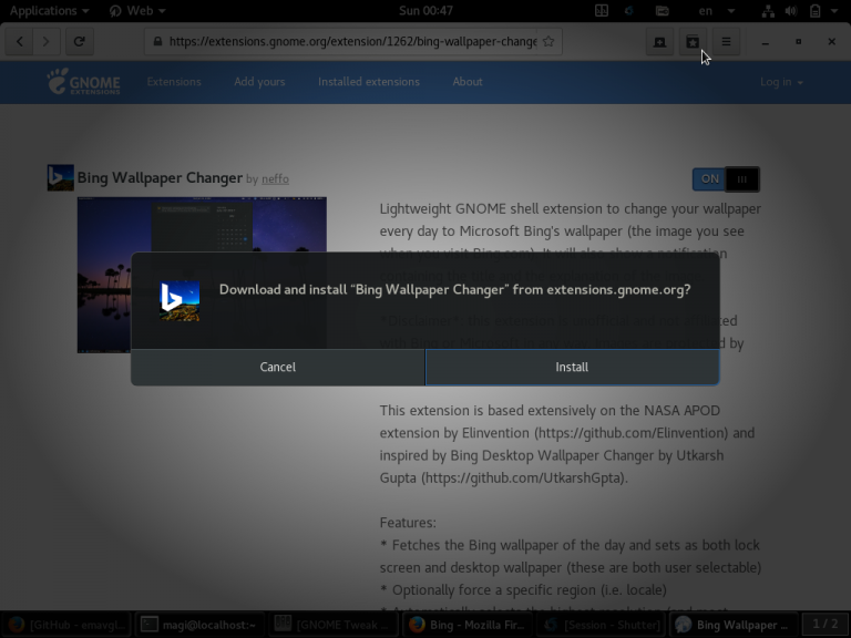 Two Easy Ways To Install Bing Desktop Wallpaper Changer On Linux 2DayGeek