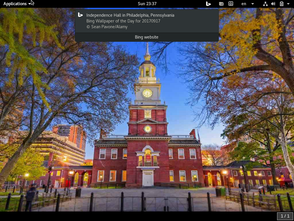 Bing Wallpaper - GNOME Shell Extensions
