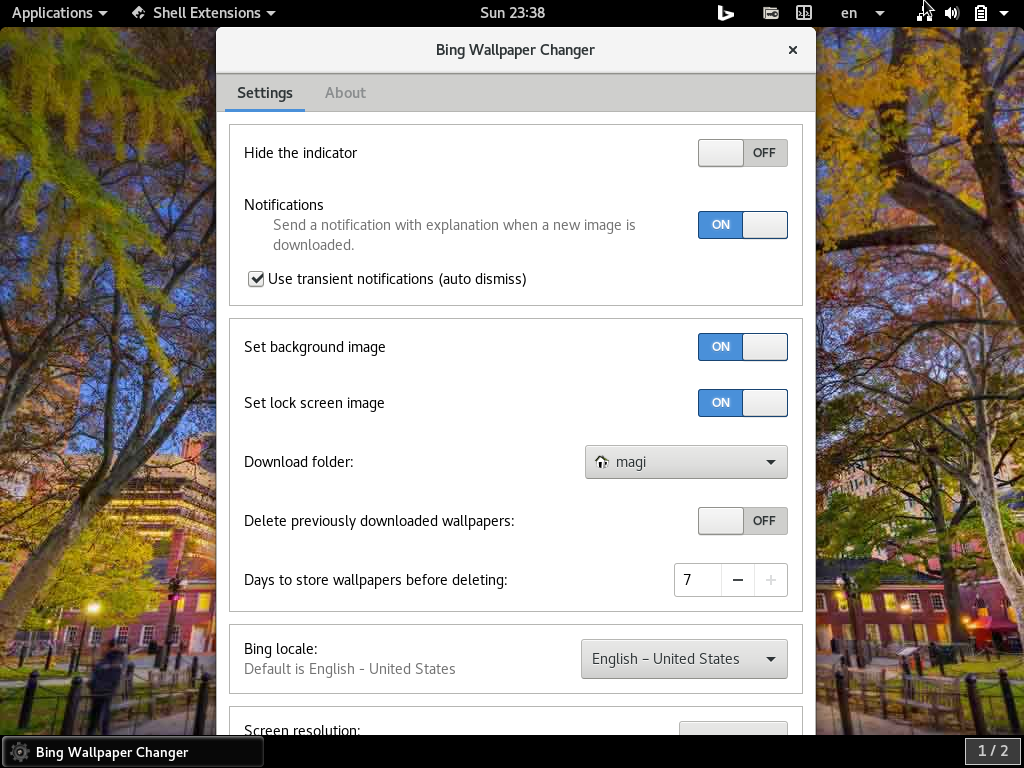 Two Easy Ways To Install Bing Desktop Wallpaper Changer On Linux | 2DayGeek