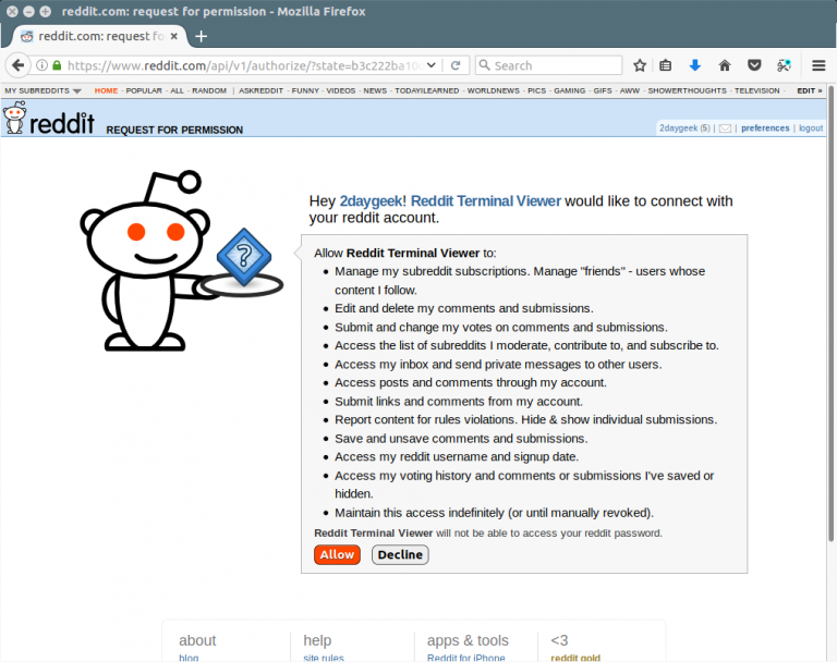 RTV (Reddit Terminal Viewer) A Simple Terminal Viewer For Reddit