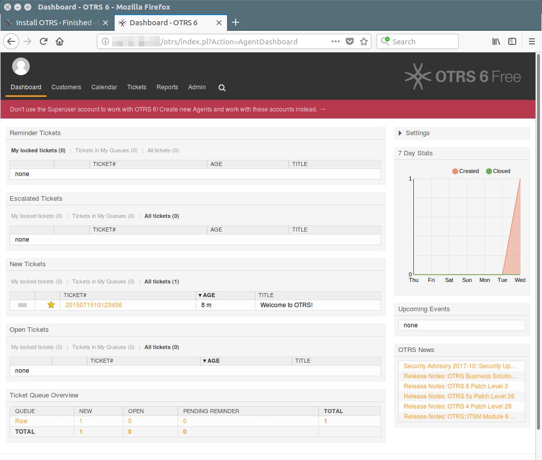 How To Install Configure Otrs Help Desk Ticketing System On