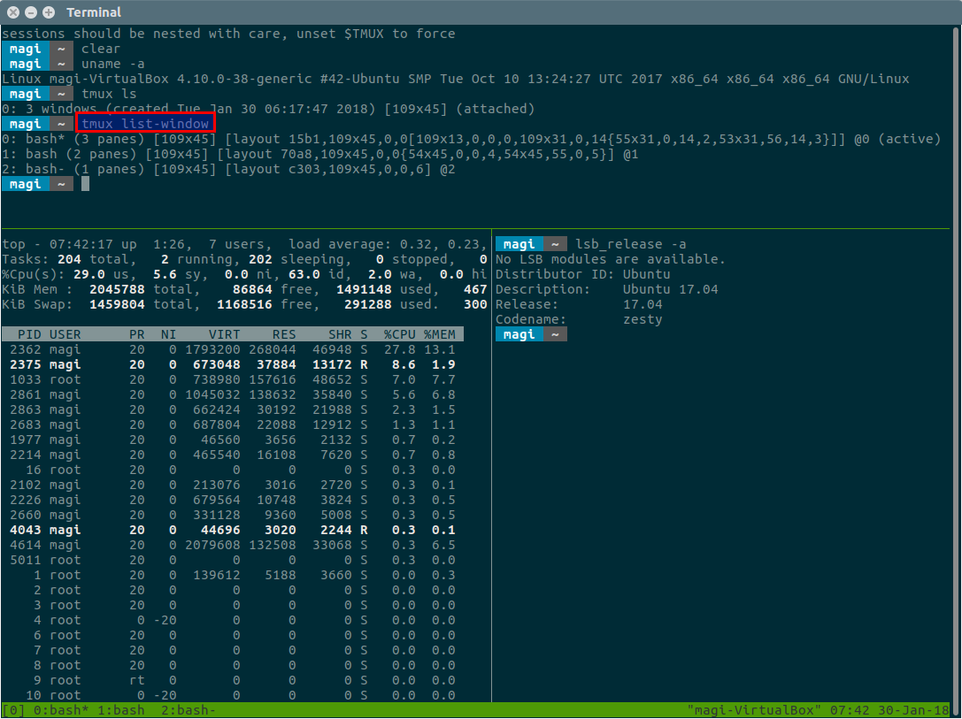 Tmux Material Theme