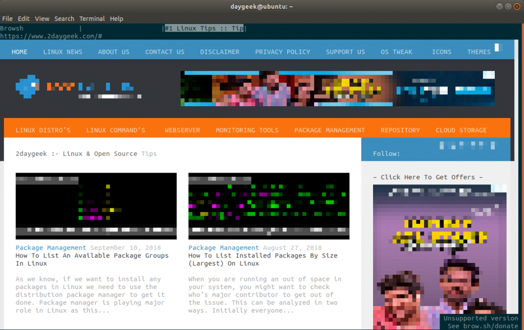 elinks browser elinks browser