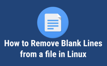 Removing Blank Lines from a file in Linux