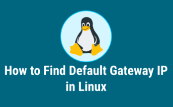 How to Find Default Gateway IP in Linux