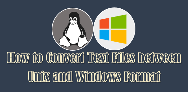 how to convert file format into unix2dos