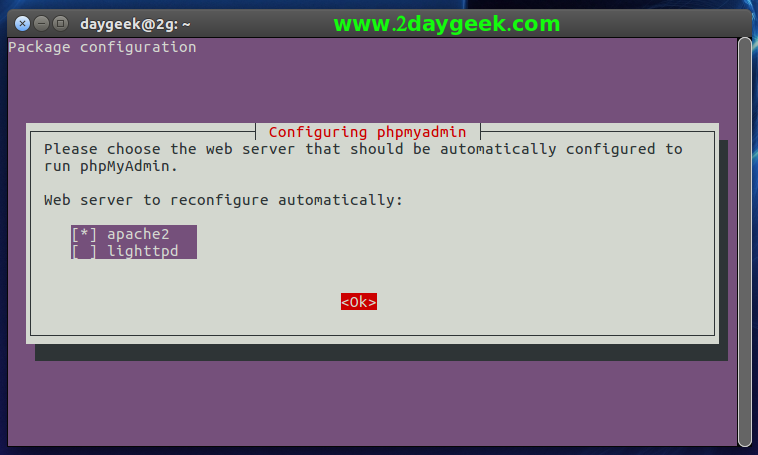 Install phpMyAdmin Ubuntu 2