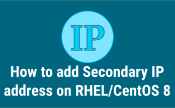 change ip address rhel 8