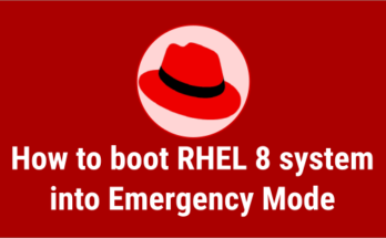 Booting RHEL 8/7 into Emergency Mode