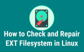 Repairing EXT4 Filesystem in Linux