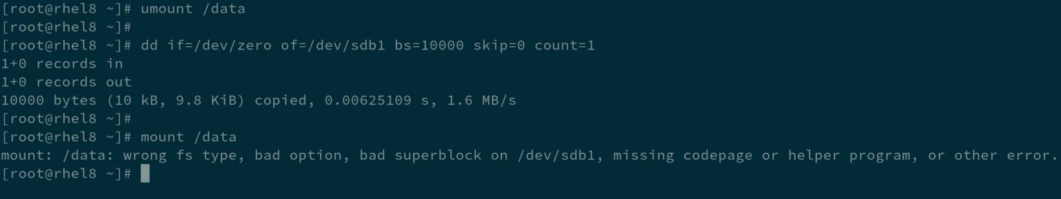 ext4 file system repair