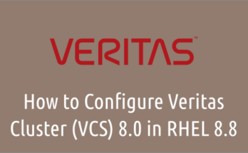 Configure VCS in RHEL 8.8