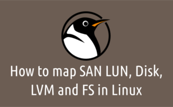 Mapping SAN LUN, Disk, LVM and FS in Linux