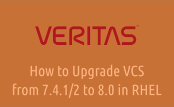 Upgrading Veritas Cluster Server