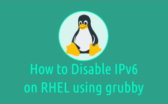Disabling IPv6 using grubby