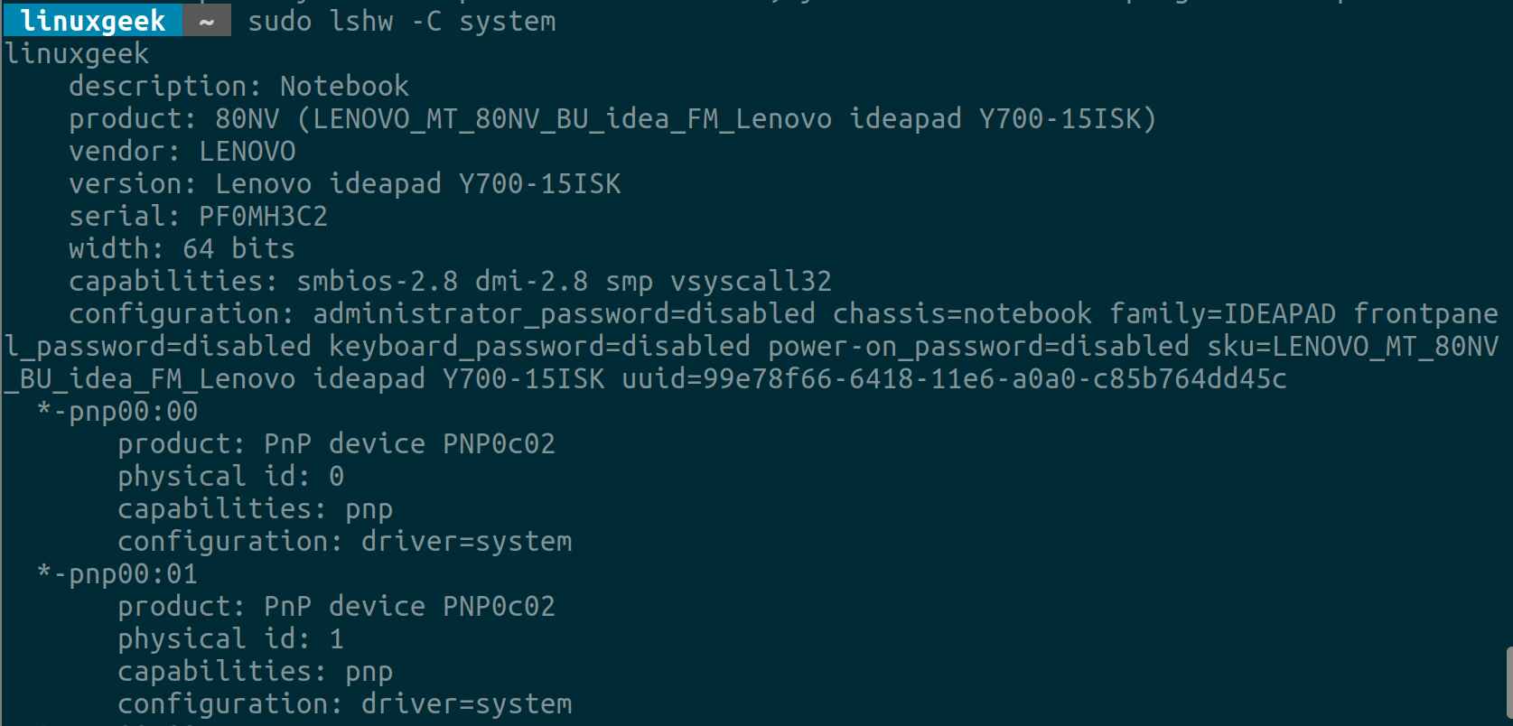 How to Check Linux System Hardware Information 2DayGeek